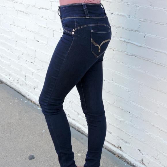 Mid Rise 3 Button Skinny Jean - Picture 2 of 6